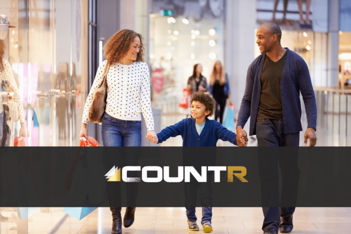 People counting system in a retail store